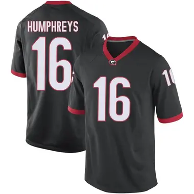 Men's Game London Humphreys Georgia Bulldogs Football College Jersey - Black