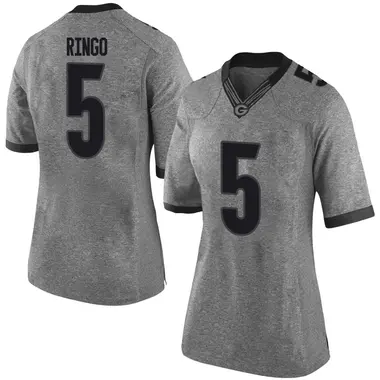 Women's Limited Kelee Ringo Georgia Bulldogs Football College Jersey - Gray