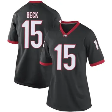Women's Replica Carson Beck Georgia Bulldogs Football College Jersey - Black