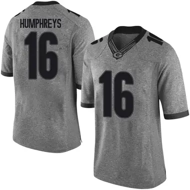 Youth Limited London Humphreys Georgia Bulldogs Football College Jersey - Gray